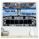 Flight deck - das beste Büro (hochwertiger Premium Wandkalender 2024 DIN A2 quer), Kunstdruck in Hochglanz