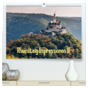Rheinsteig Impressionen III (hochwertiger Premium Wandkalender 2024 DIN A2 quer), Kunstdruck in Hochglanz