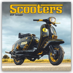 Carousel Calendar. Scooters - Motorroller 2027 - Wand-Kalender - Original Carousel-Kalender [Mehrsprachig] [Kalender]. Stürtz Verlag, 2026.