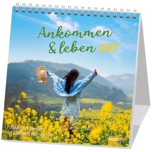 Ankommen & leben 2027 - Postkarten-Kalender mit Bibelwort-Herzstücken. Kawohl Verlag GmbH, 2026.