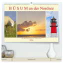 Büsum an der Nordsee (hochwertiger Premium Wandkalender 2024 DIN A2 quer), Kunstdruck in Hochglanz