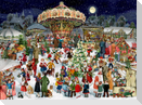 A3-Wand-Adventskalender - Nostalgischer Weihnachtsmarkt