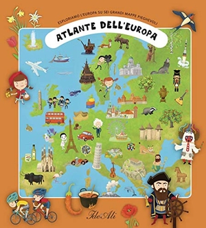 Tuma, Tomás / Hikadová, Katerina et al. Atlante dell'Europa. Esploriamo l'Europa su sei grandi mappe pieghevoli. IdeeAli, 2021.
