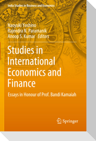 Studies in International Economics and Finance