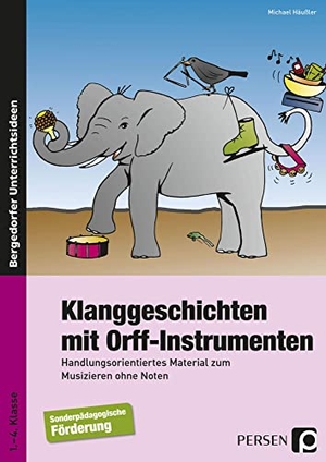 Häußler, Michael. Klanggeschichten mit Orff-Instrumenten - Handlungsorientiertes Material zum Musizieren ohne Noten. Persen Verlag i.d. AAP, 2008.