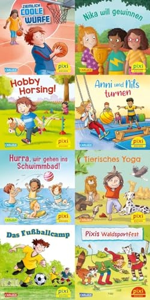 diverse. Pixi-8er-Set 305: Sport macht Spaß mit Pixi (8x1 Exemplar). Carlsen Verlag GmbH, 2025.