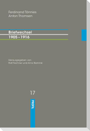 Ferdinand Tönnies / Anton Thomsen - Briefwechsel 1905 - 1916