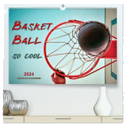 Basketball - so cool (hochwertiger Premium Wandkalender 2024 DIN A2 quer), Kunstdruck in Hochglanz