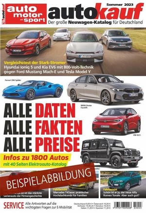 autokauf 03/2023 Sommer - Der große Neuwagen-Katalog für Deutschland. Motorbuch Verlag, 2023.