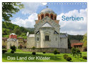 Serbien - Das Land der Klöster (Wandkalender 2025 DIN A4 quer), CALVENDO Monatskalender