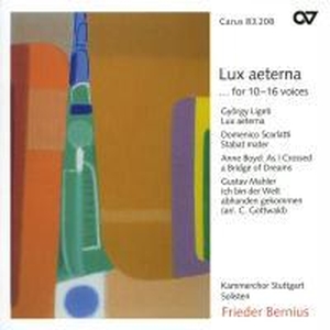 Lux Aeterna For 10-16 Voices. note 1 music gmbh / Heidelberg, 2001.