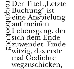 Wawerzinek, Peter. Die letzte Buchung. Engeler Urs Editor, 2023.