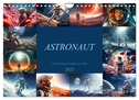 Astronaut - Unterwegs in der Galaxie (Wandkalender 2025 DIN A4 quer), CALVENDO Monatskalender