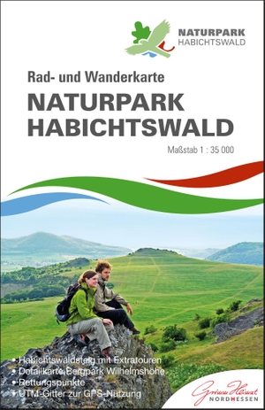 Kkv Kartographische Kommunale Verlagsgesellschaft Mbh (Hrsg.). Naturpark Habichtswald - Rad- und Wanderkarte (reiß- und wetterfest). Kartographische Komm. Ver, 2024.