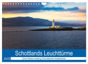 Schottlands Leuchttürme (Wandkalender 2025 DIN A4 quer), CALVENDO Monatskalender