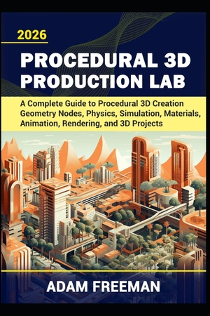 Freeman, Adam. Procedural 3D Production Lab - A Complete Guide to Procedural 3D Creation - Geometry Nodes, Physics, Simulation, Materials, Animation, Rendering, and 3D Projects. Independently published, 2026.