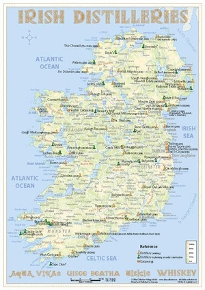 Hirst, Rüdiger Jörg. Whiskey Distilleries Ireland - Tasting Map - The Whisky Landscape in Overview. alba-collection, 2023.