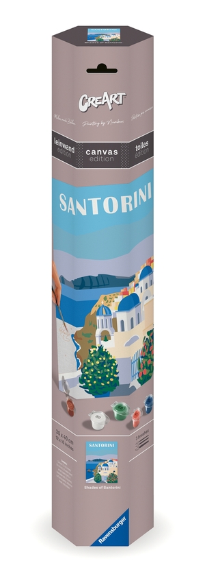 CreArt, Malen nach Zahlen Canvas Leinwand - Farbenfrohes Santorini - Malen nach Zahlen auf Leinwand!. Ravensburger Spieleverlag, 2024.