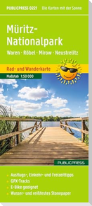 Publicpress Rad- und Wanderkarte Müritz-Nationalpark, Waren, Röbel, Mirow, Neustrelitz 1:50.000