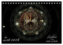 Zeit 2024 - Grafiken und Zitate (Tischkalender 2024 DIN A5 quer), CALVENDO Monatskalender