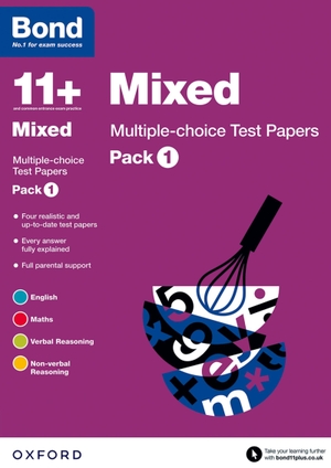 Primrose, Alison. Bond 11+ - Mixed: Multiple-choice Test Papers (for GL Assessment & other 11 plus exams): Pack 1. Oxford University Press, 2015.