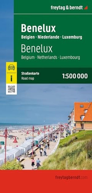 freytag & berndt Straßenkarte Benelux, Belgien - Niederlande - Luxemburg 1:500.000. Kompass Karten GmbH, 2026.