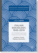 Italian Sociology,1945-2010