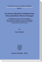 Der Einsatz Künstlicher Intelligenz beim Erlass polizeilicher Platzverweisungen