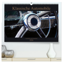 Klassische Automobile - Lenkräder und Armaturen (hochwertiger Premium Wandkalender 2024 DIN A2 quer), Kunstdruck in Hochglanz