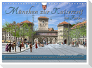 München zur Kaiserzeit in Farbe (Wandkalender 2024 DIN A4 quer), CALVENDO Monatskalender