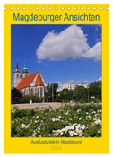 Magdeburger Ansichten (Tischkalender 2024 DIN A5 hoch), CALVENDO Monatskalender
