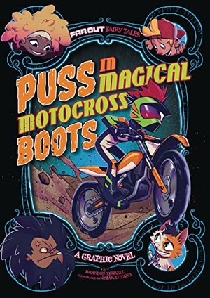 Terrell, Brandon. Puss in Magical Motocross Boots - A Graphic Novel. Capstone, 2021.