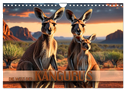 Die Welt der Kängurus (Wandkalender 2024 DIN A4 quer), CALVENDO Monatskalender