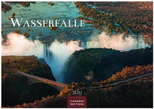 Wasserfälle Kalender 2027 - Wandkalender | Fotokalender Naturkalender 35x50cm Großformat - Inspirierende Wasserfall-Fotografien für das ganze Jahr.. Casares Fine Art Edition, 2026.