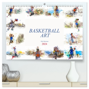 Meutzner, Dirk. Basketball Art (hochwertiger Premium Wandkalender 2024 DIN A2 quer), Kunstdruck in Hochglanz - Ein Kunstkalender mit dem Thema Basketball. Calvendo, 2023.