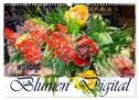 Blumen - Digital (Wandkalender 2024 DIN A3 quer), CALVENDO Monatskalender