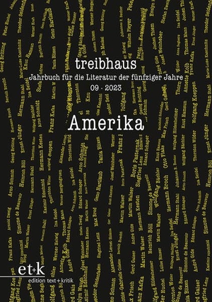 Häntzschel, Güünter / Sven Hanuschek et al (Hrsg.). Amerika. Edition Text + Kritik, 2023.