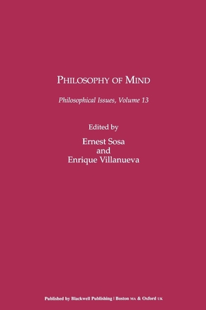 Sosa. Philosophy of Mind. John Wiley & Sons, 2003.