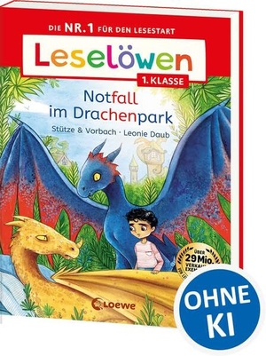 Stütze & Vorbach. Leselöwen 1. Klasse - Notfall im Drachenpark - Auf ins Leseabenteuer! - Die Nr. 1 für den Lesestart als praktische Broschurausgabe für unterwegs - Erstlesebuch mit Silbenfärbung für Kinder ab 6 Jahren. Loewe Verlag GmbH, 2026.