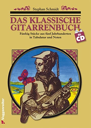 Schmidt, Stephan. Das klassische Gitarrenbuch - Mit über 50 der schönsten Stücke für Gitarre aus fünf Jahrhunderten, in Noten und Tabulatur. Voggenreiter Verlag, 1995.