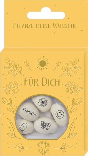 Geprägte Saatbohnen - Pflanze deine Wünsche - Glücksbohnen mit Botschaft - Für dich. Coppenrath, 2026.