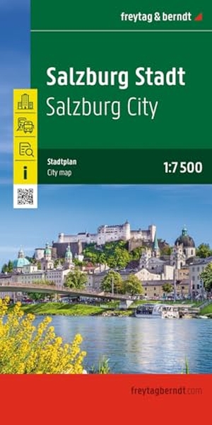 freytag & berndt Stadtplan Salzburg Stadt 1:7.500. Kompass Karten GmbH, 2026.