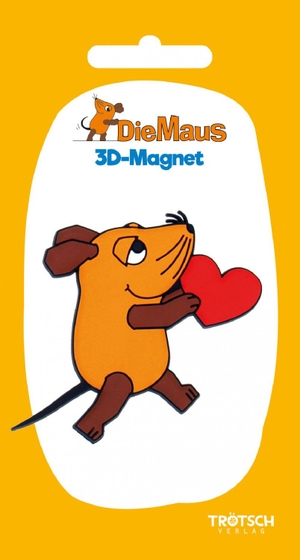 Trötsch Die Maus 3D-Magnet Maus mit Herz - Die Sendung mit der Maus. Trötsch Verlag GmbH, 2020.