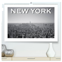 New York in schwarz weiss (hochwertiger Premium Wandkalender 2025 DIN A2 quer), Kunstdruck in Hochglanz