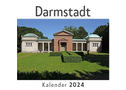 Darmstadt (Wandkalender 2024, Kalender DIN A4 quer, Monatskalender im Querformat mit Kalendarium, Das perfekte Geschenk)