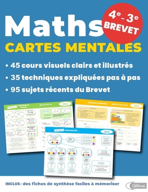 Céléné. Maths CARTES MENTALES - 4e, 3e, Brevet 2025 - Pour réussir facilement en maths au Brevet. Independently published, 2024.