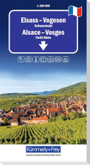 Kümmerly+Frey Regional-Strassenkarte Elsass, Vogesen 1:200.000