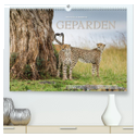 Emotionale Momente: Geparden (hochwertiger Premium Wandkalender 2024 DIN A2 quer), Kunstdruck in Hochglanz