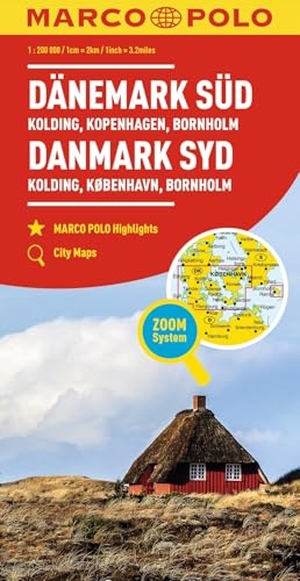 Marco Polo Verlag. MARCO POLO Regionalkarte Dänemark Süd 1:200.000 - Kolding, Kopenhagen, Bornholm. Mairdumont, 2023.