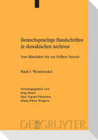 Deutschsprachige Handschriften in slowakischen Archiven
